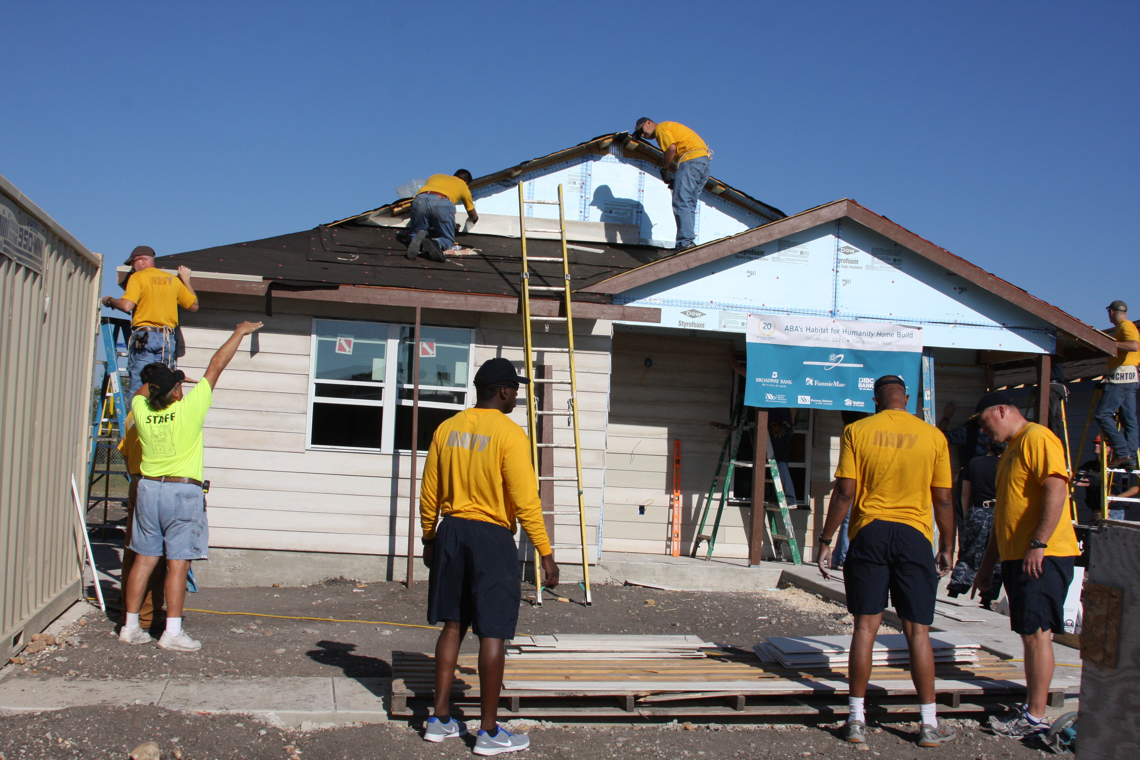 Volunteers supporting the community
